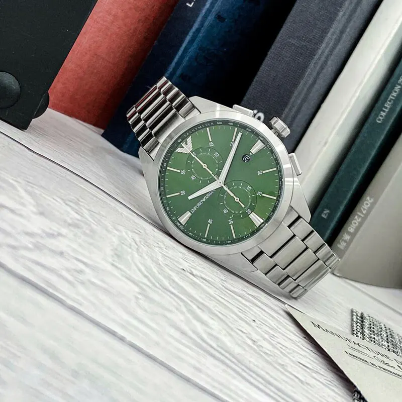 Emporio Armani Chronograph Green Dial Men's Watch | AR11480